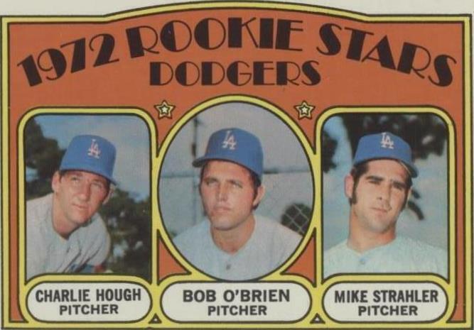 1972 Topps Dodgers Rookie Stars (#198) NM Charlie Hough Rookie Card ^GRUMPYBUCK^