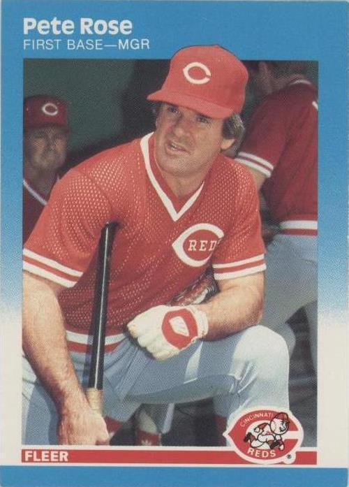 1987 Fleer Pete Rose (#213) NM Hit King, Reds Legend ^GRUMPYBUCK^