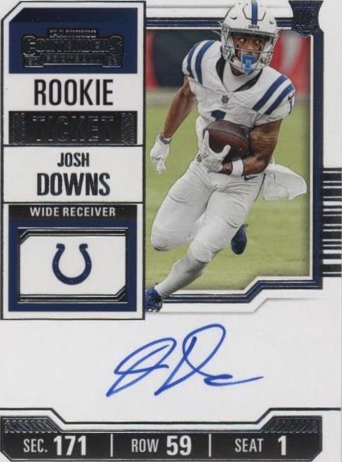 2023 Panini Contenders Josh Downs (#121) MINT Rookie Auto ^GRUMPYBUCK^