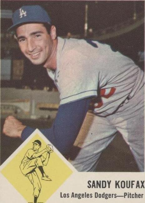 1963 Fleer Sandy Koufax (#42) EX Small Indent Top Corner, HOFer ^GRUMPYBUCK^