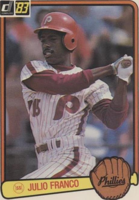 1983 Donruss Julio Franco (#525) NM Rookie Card, Longevity Legend ^GRUMPYBUCK