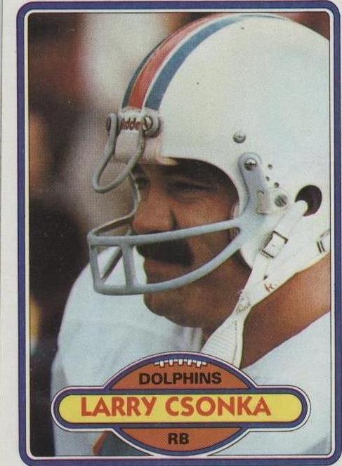 1980 Topps Larry Csonka (#485) NM HOFer, Dolphins Legend ^GRUMPYBUCK^