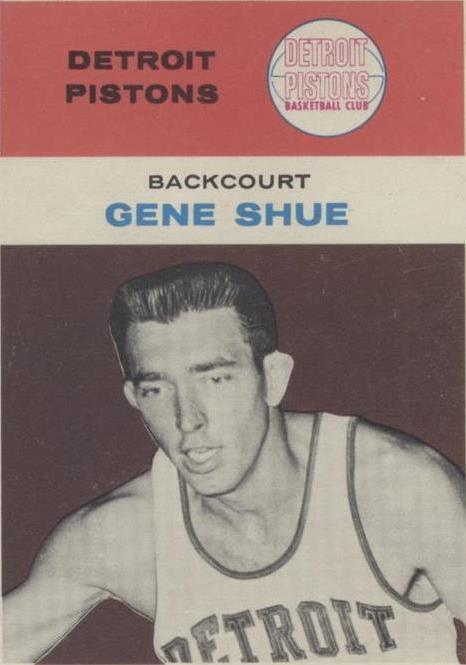 1961-62 Fleer Gene Shue (#41) Beautiful Card, Crisp Corners ^GRUMPYBUCK^