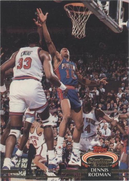 1992–93 Stadium Club Dennis Rodman (#314) NM Rebound King ^GRUMPYBUCK^