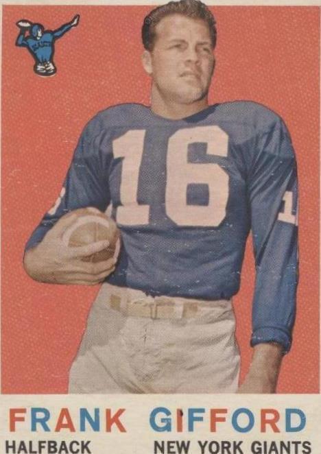 1959 Topps Frank Gifford (#20) NM HOFer, NFL Champ ^GRUMPYBUCK^