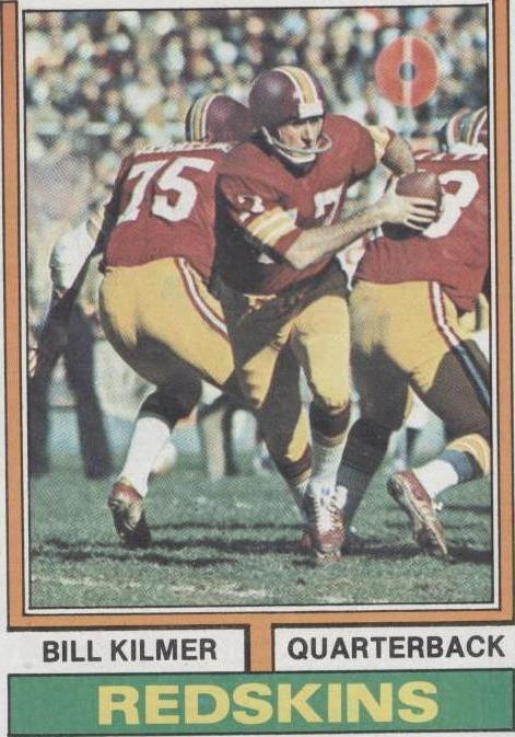 1974 Topps Billy Kilmer (#58) EX Pro Bowl QB, Washington Legend ^GRUMPYBUCK^