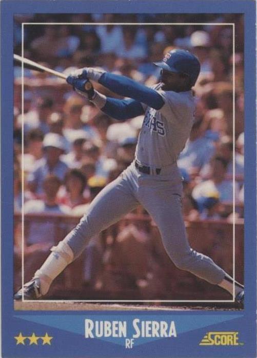 1988 Score Ruben Sierra (#113) NM Power Hitter, Rangers Star ^GRUMPYBUCK^