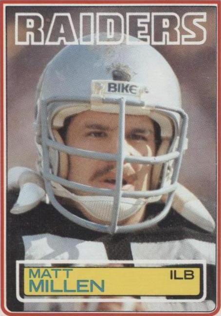 1983 Topps Matt Millen (#305) NM Raiders LB, Super Bowl Champ ^GRUMPYBUCK^
