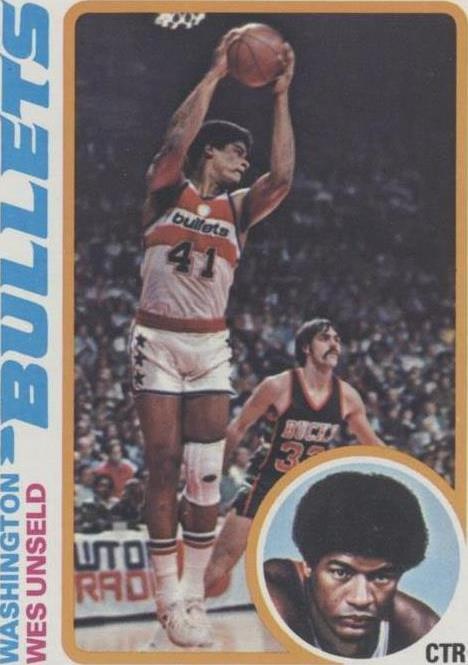 1978–79 Topps Wes Unseld (#7) NM HOFer, Bullets Champion ^GRUMPYBUCK^