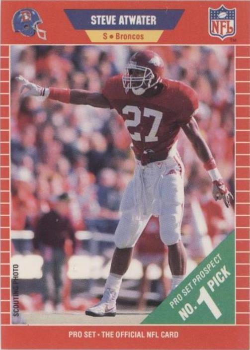 1989 Pro Set Steve Atwater (#492) NM Rookie Card, HOFer, Broncos ^GRUMPYBUCK