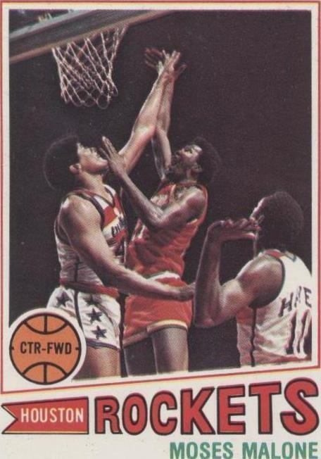 1977-78 Topps - Moses Malone #124 White Back
