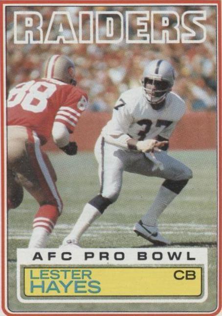 1983 Topps Lester Hayes (#301) NM Raiders CB, Stickum Legend ^GRUMPYBUCK^