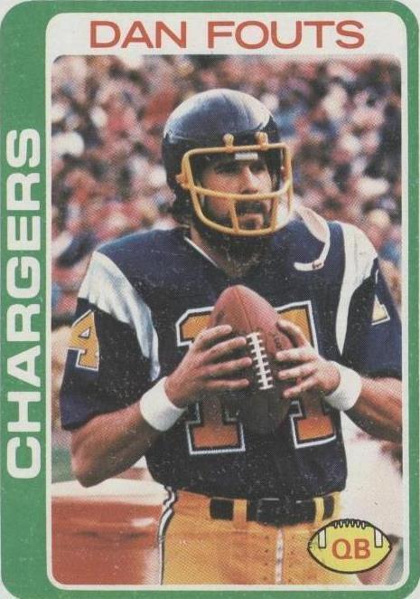 1978 Topps Dan Fouts (#499) NM HOFer, Air Coryell Quarterback ^GRUMPYBUCK^