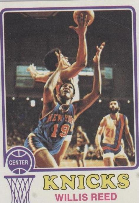 1973–74 Topps Willis Reed (#105) NM HOF Knicks Captain ^GRUMPYBUCK^
