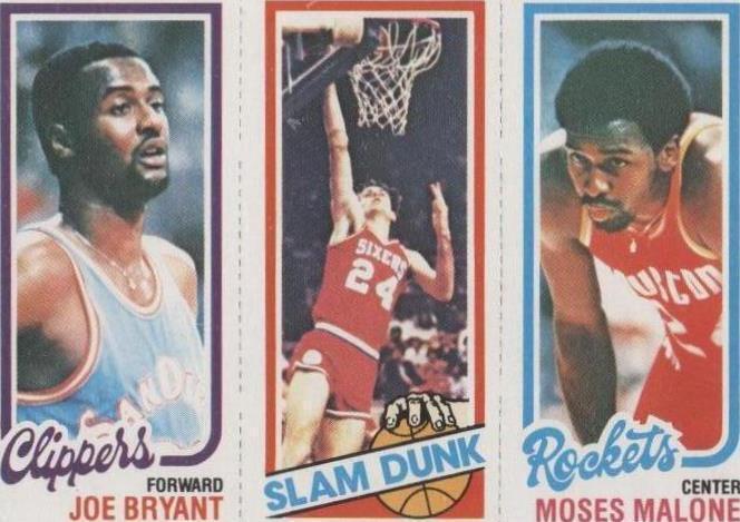 1980-81 Topps Moses Malone/Jones/Bryant (#107-263-217) EX HOFers ^GRUMPYBUCK^