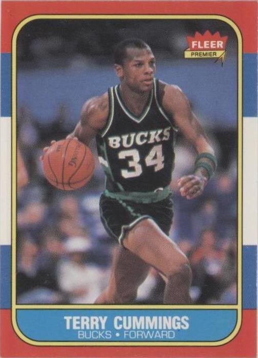 1986-87 Fleer Terry Cummings (#20) NM ROY Star, Set-Build Essential ^GRUMPYBUCK^