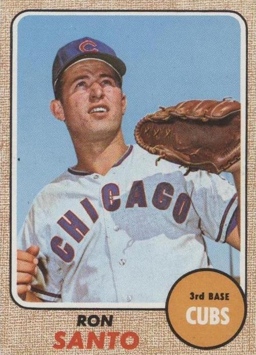 1968 Topps Ron Santo (#235) NM Cubs HOFer, Wrigley Favorite ^GRUMPYBUCK^