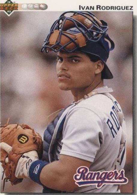 1992 Upper Deck Iván Rodríguez (#245) NM HOFer, Rangers Great ^GRUMPYBUCK^