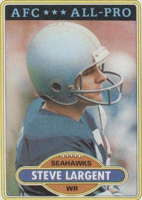1980 Topps Steve Largent (#450) NM HOFer, Seahawks Legend ^GRUMPYBUCK^
