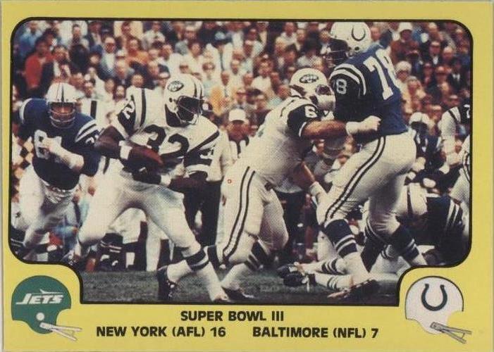 1978 Fleer Team Action (#59) NM Super Bowl III, Jets Upset Colts ^GRUMPYBUCK^